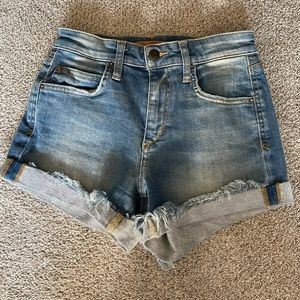 Joe’s denim frayed cuff Jean shorts